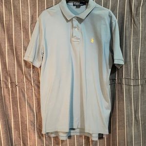 Polo by Ralph Lauren large polo shirt blue with white yellow logo